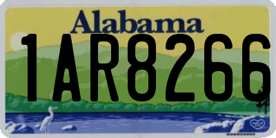 AL license plate 1AR8266