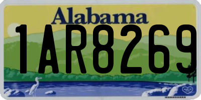 AL license plate 1AR8269