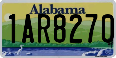 AL license plate 1AR8270