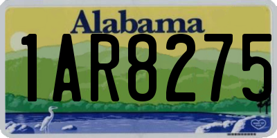AL license plate 1AR8275