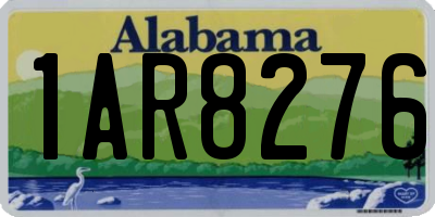 AL license plate 1AR8276