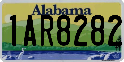 AL license plate 1AR8282