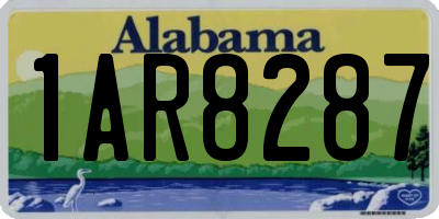 AL license plate 1AR8287