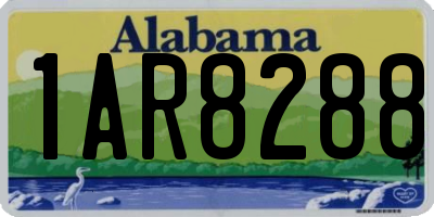 AL license plate 1AR8288