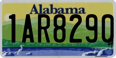 AL license plate 1AR8290
