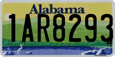AL license plate 1AR8293