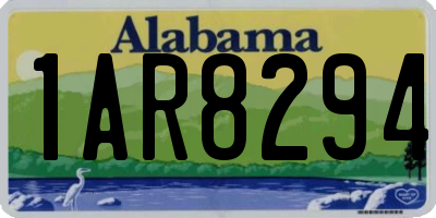 AL license plate 1AR8294