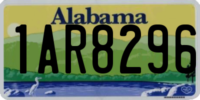 AL license plate 1AR8296