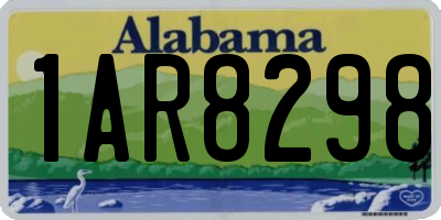 AL license plate 1AR8298