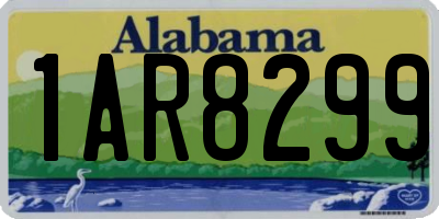 AL license plate 1AR8299