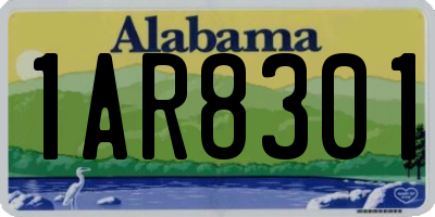 AL license plate 1AR8301