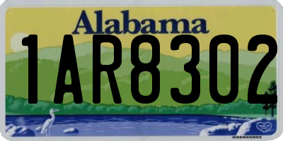 AL license plate 1AR8302