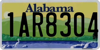AL license plate 1AR8304