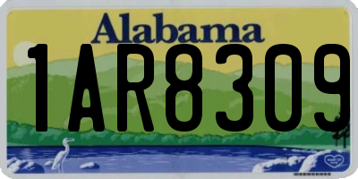 AL license plate 1AR8309