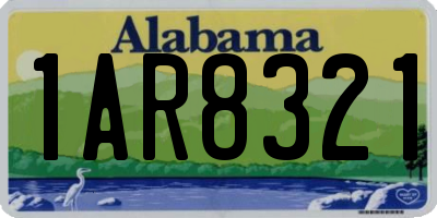 AL license plate 1AR8321