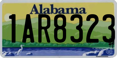 AL license plate 1AR8323