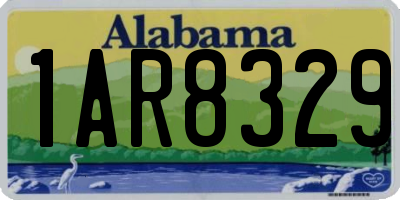 AL license plate 1AR8329