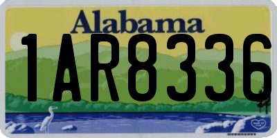 AL license plate 1AR8336