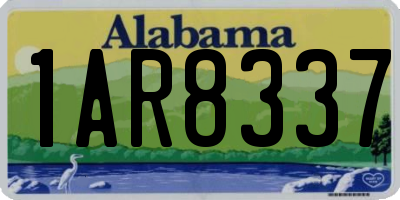 AL license plate 1AR8337