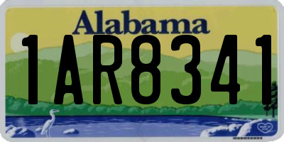 AL license plate 1AR8341