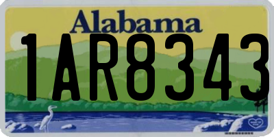 AL license plate 1AR8343