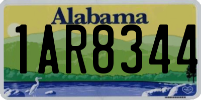 AL license plate 1AR8344