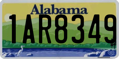 AL license plate 1AR8349