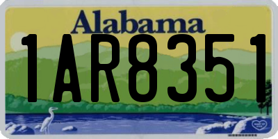 AL license plate 1AR8351