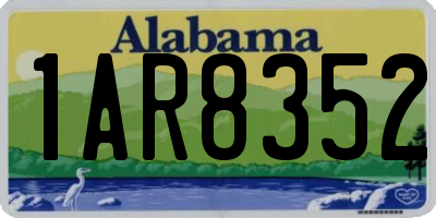 AL license plate 1AR8352