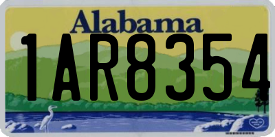 AL license plate 1AR8354