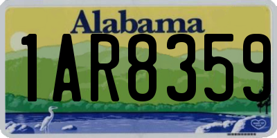 AL license plate 1AR8359