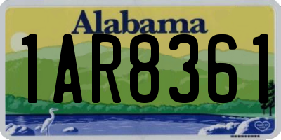 AL license plate 1AR8361