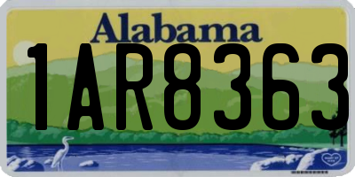 AL license plate 1AR8363