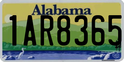 AL license plate 1AR8365