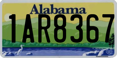 AL license plate 1AR8367
