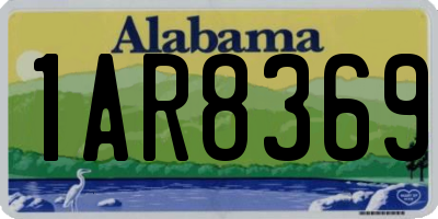 AL license plate 1AR8369