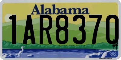 AL license plate 1AR8370