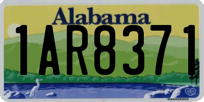 AL license plate 1AR8371