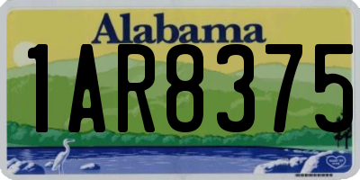 AL license plate 1AR8375