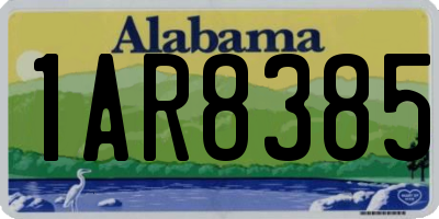 AL license plate 1AR8385