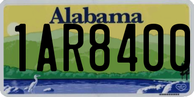 AL license plate 1AR8400