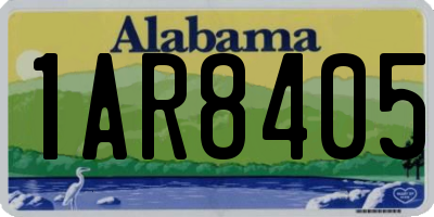 AL license plate 1AR8405