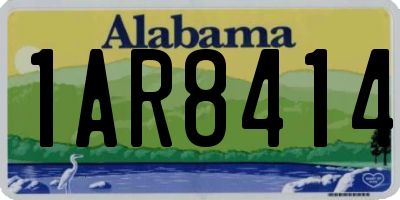 AL license plate 1AR8414