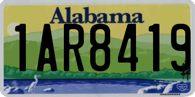 AL license plate 1AR8419
