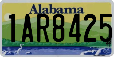 AL license plate 1AR8425