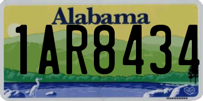 AL license plate 1AR8434