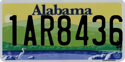 AL license plate 1AR8436