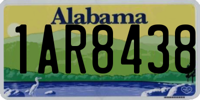 AL license plate 1AR8438