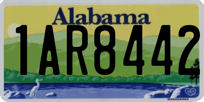 AL license plate 1AR8442