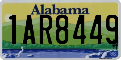 AL license plate 1AR8449